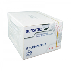 Surgicel Haemostat, 1.2 x 5cm, 12/Box Box