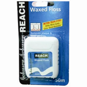 J&J Reach Dental Floss, Waxed, 50 Meters, Each Each
