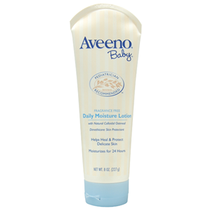 Johnsons and Johnsons Aveeno Baby Daily Moisture lotion, 227 Grams Each