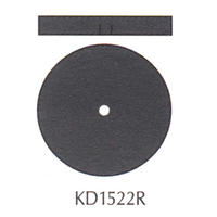 Kenda Universal Polishing, No. 1522-R 22 x 3mm, Square Edge, Black, 10/Pack