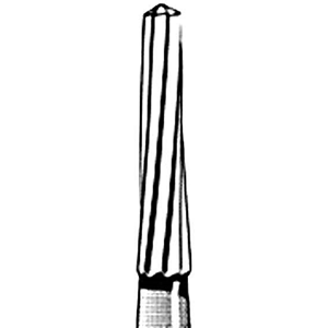 Jet 7713 Tungsten Carbide Burs, Taper Finishing, Friction Grip, 012, Each Each