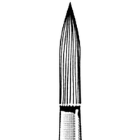 Jet 9904 Tungsten Carbide Burs, Finishing, Needle Long, Friction Grip, 014, Each Each