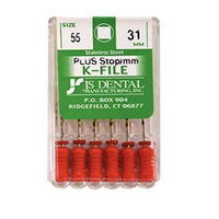 K-Files, 31mm, No. 55, Stainless Steel, Colour-Coded, 6/Pack