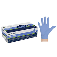 Halyard Aquasoft Nitrile Examination Gloves, Powder Free, Extra Small, Blue, 300/Box, 3000 Pieces/Carton Carton