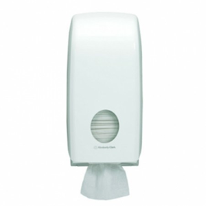 Kimberly Clark Aquarius Dispenser, ABS Recyclable Plastic , 338 x 169 x 123 mm, for 4321 and 4322, White, (Replaced 4401), Each Each