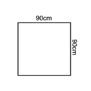 Halyard Basic Utility Drapes Without Fenestration, Sterile, Blue, 90 x 90cm, 120 Pieces/Carton Carton