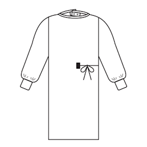 Halyard Evolution Surgical Gowns, 4 Set-In-Sleeve, Non-Reinforced, Sterile, 36/Carton