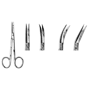 Kosmo Iris Gum Scissors, Sharp/Sharp, 115mm, Straight, Each Each