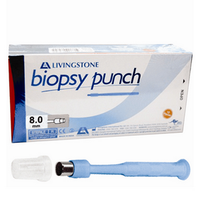 Livingstone Biopsy Punch, with Stainless Steel Cutting Edge, Sterile, 8mm, Loose Loose
