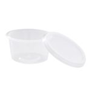 Livingstone Recyclable Plastic Sauce Containers/Cup with Lid, 2oz or 70ml, Clear, 1000/Carton Kit