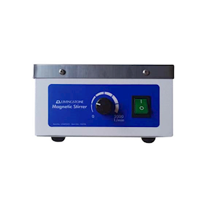 Livingstone Magnetic Stirrer, Heavy Duty 5 Litre Capacity, Speed: 0-1600rpm, Aluminium Top 220 x 220mm, No Hot Plate Each