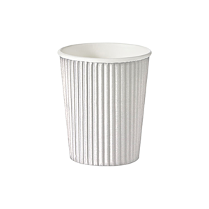 Livingstone Corrugated Paper Cup, 355ml or 12oz, Hot & Cold, Biodegradable, Single Wall, White 50 Pieces/Pack 20 Packs/Carton 1000/Carton Carton