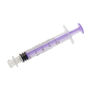 Enfit Enteral Syringe, 2.5ml, Low Dose, Sterile, Single Use, Purple, 100 Pieces/Pack Box