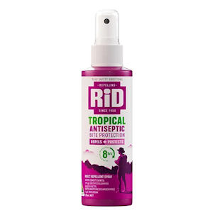 RID Tropical Antiseptic Insect Repellent Pump Spray, 100mL, Each