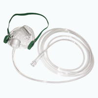 Oxygen Mask, Multi Vent with Oxygen Tube or Tubing, Adult, Each
