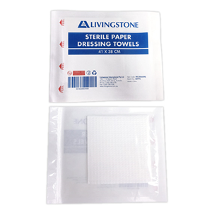 Livingstone Sterile Paper Dressing Towel Sterile