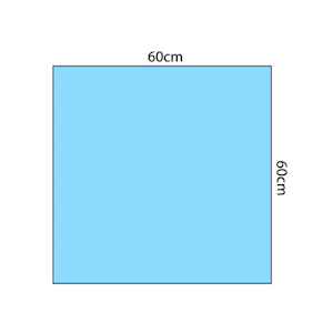 Multigate Protex Drapes, 60 x 60cm, Sterile, Blue Colour, 100/Carton Carton