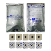 Livingstone ECG Monitoring Electrode, with Foam Tape and Sticky Gel, TGA 463846, 4 x 3.5cm, 50 Pieces/Bag Bag