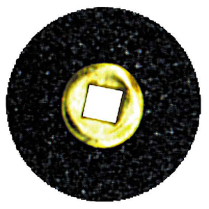 Moore's Paper Disc Brass Centre, Waterproof Coarse, 1/2 Inch, 50/Pack Pack