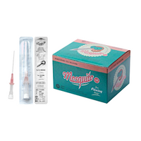 Mosquito Piercing Needles, Self-Releasing, 20G (1.1mm) x 32mm, 50 Pieces/Box Box