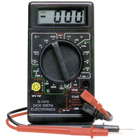 Multimeter, Digital, 3.5 Digits, Each Each