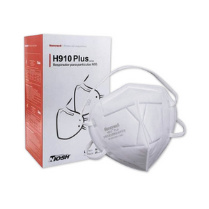 Honeywell Genuine N95 H910 Plus Face Mask Respirator, Head Band, Flat Fold, TGA, NIOSH 84A-8480, 50/Box Box