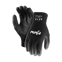 Ninja HPT Cold Resistant Gloves, -50 Degrees Celsius, Large, Nylon, Acrylic Double Knitted Liner, Black, Pair