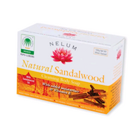 Nelum Natural Soap Bar, Sandalwood, 100g, 4 Pieces/Pack Pack