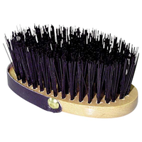 Pet Oval Brush with Handstrap, Firm Bristles, Black, 3.5 cm, Each Each