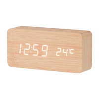 Otto Bamboo Digital Desk Clock, Each
