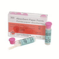 PD Absorbent Paper Points, ISO Size No. 100, Biodegradable, Sterile, Yellow, 50/Vial, 6 Vials/Pack Pack