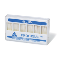 Progress Absorbent Paper Points, Size No. M, Medium, Biodegradable, Sterile, Blue, 200/Pack Pack