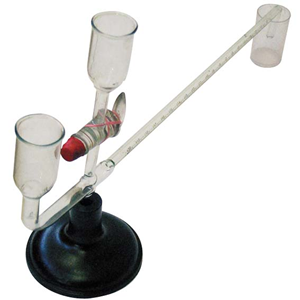 Potometer Ganong, Borosilicate Glass, Id Of Vertical Flasks: 19mm graduation: 0 - 20 Cm with 1mm Increment, each Each