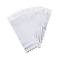 Hangsell Header Bags + Tape, 100 x 75mm, 35um, Acid Free Polypropylene, BOPP Film, Natural Clear, 100 Pieces/Pack Pack
