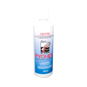 Dermcare Pyohex Medicated Foam Shampoo, 500ml, Antibacterial, Each Each