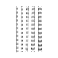 WIRE BINDING COILS 10MM BLACK BOX/100 Box