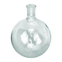 Flask, Round Bottom, 100ml, Short Neck, 34/35 Socket Joint, Borosilicate Glass, Each Each