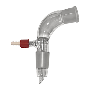 Glassco Adapter, Receiver, Bent, Vacuum Angled, Socket Joint and Cone 29/32, Borosilicate 3.3 Glass, Each Each