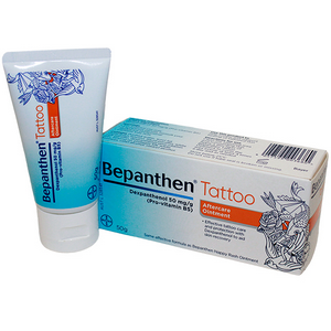 Out of Date, Bepanthen Tattoo Aftercare Ointment, 50g, Without Guide, Each, Original Unopened Condition, Price Discounted, While Stocks last