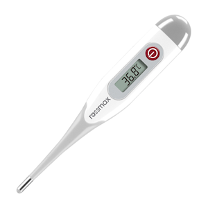 Rossmax Digital Oral Flexible Tip Thermometer, Waterproof, Auto Shut-Off, Fever Alarm, Low Battery Indicator, Each Each