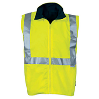 Hi Visibility Safety Vest, Large, Reflective Tape for Day/Night Use, Each Each