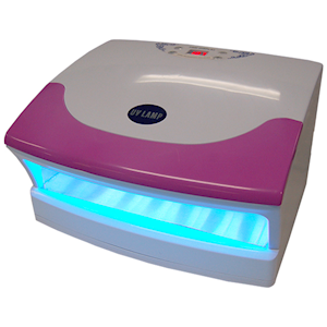Sofeel Curing Lamp, Fits 2 Hands, White/Pink, 54W Each