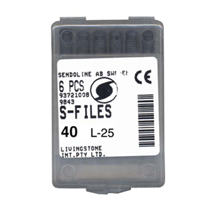 Liv S Files 25mm #40 6/bx Cc Box