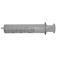 Livingstone Glass Syringe, 1ml, Insulin, Luer Slip Glass Tip, Concentric Nozzle, Latex Free, Hypoallergenic, Each Each