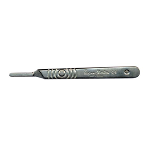 Swann Morton Scalpel Blade Handle, Aloy, Graduated, Size 4, Loose
