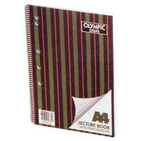 LECTURE BOOK A4 SPIRAL SIDE OPN PERFORAT BD SP907 FEINT EACH Each