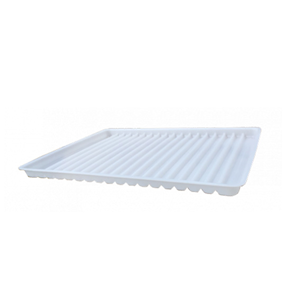 Justrite Safety Cabinet Tray, 490(W) x 370(D) x 30(H) mm, Polyethylene, White, Each Each