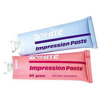 SSW White Impression Paste, 2-Tube Set, 1 x 150g Base, 1 x 60g Catalyst, No. 3504