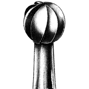 SSW 8 Tungsten Carbide Burs, Round Shape, ISO 001 #23(8), Friction Grip Surgical, Made in UK, Each Each