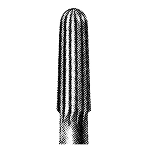SSW 7801 Tungsten Carbide Burs, Bullet Shape, ISO 195 #09, Friction Grip Finishing, Made in UK, Each Each